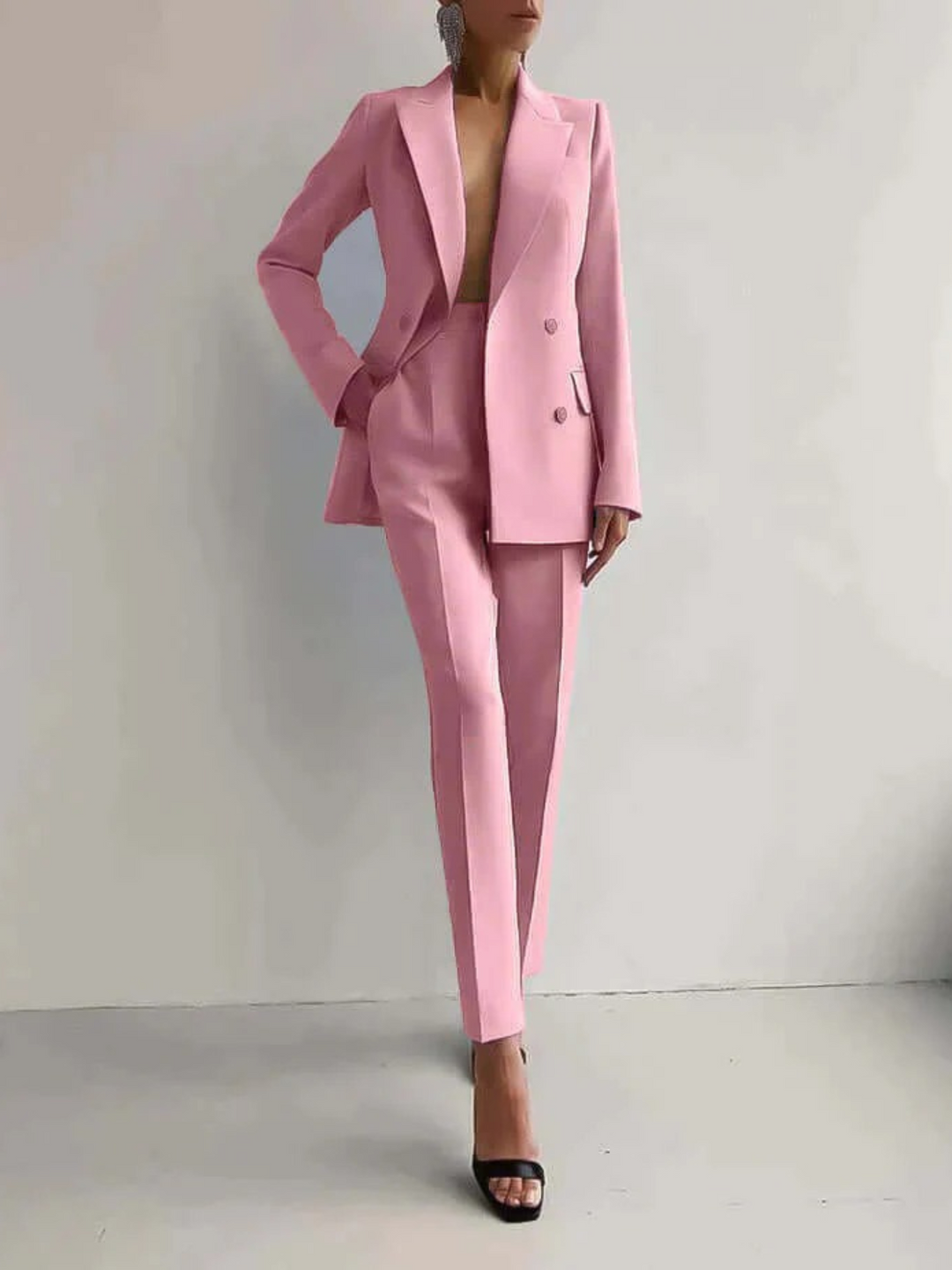 Fiona | Stijlvolle Dames Blazer Pak Set | Blazer En Broek