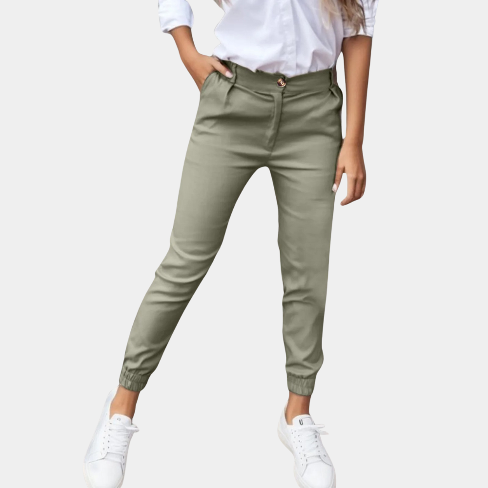 Loesa | Elegante Dames Broek Met Smalle Pijpen