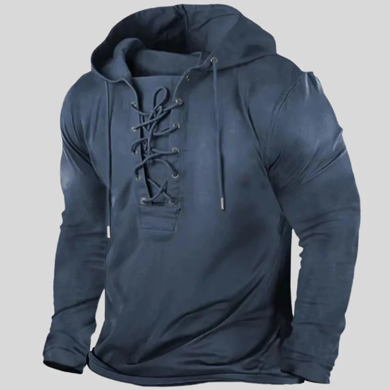 Delton | Relaxte Heren Vest | Longsleeve Met Capuchon
