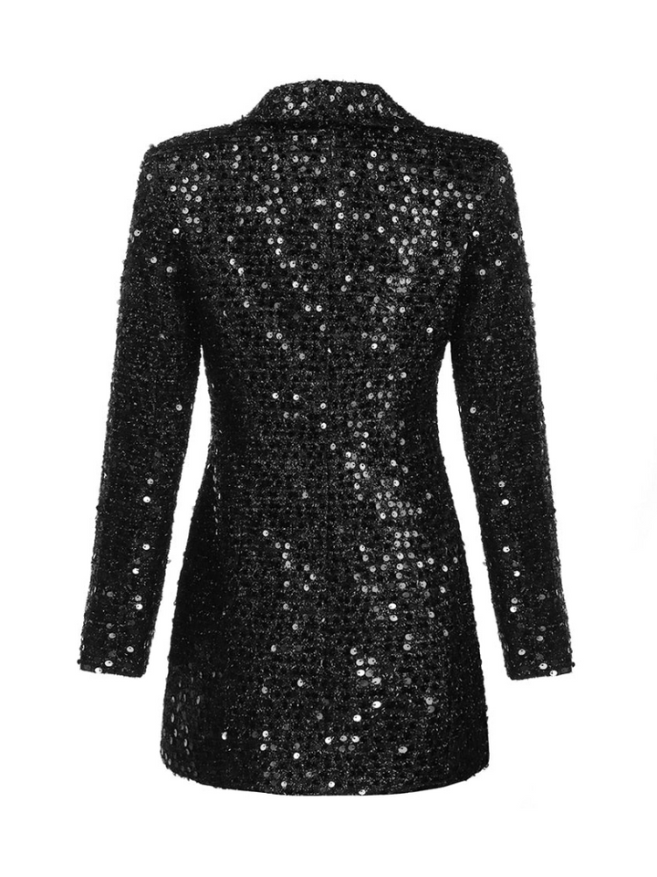 Vela | Elegante Dames Jurk | Glanzende Blazerjurk