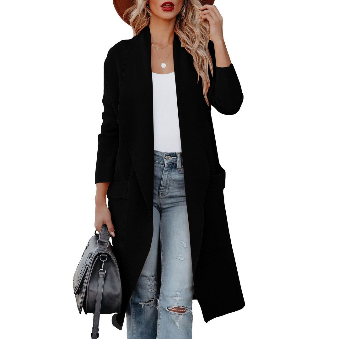 Foah | Stijlvol Lang Dames Vest | Voor Een Comfortabele Lente Look
