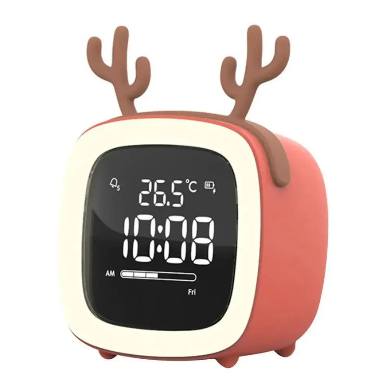 Cartoon Konijn Wekker | Duidelijke LED-Display | Unieke Oplaadbare Ontwerp