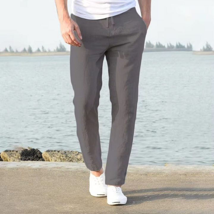 Liam | Stijlvolle Heren Broek | Linnen Zomerbroek Voor Mannen | Lichte Stof