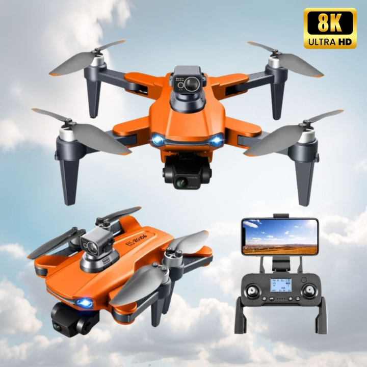 Symfa | Pro Drone | 8K HD Drone Met Dubbele Camera, GPS, en Borstelloze Motoren