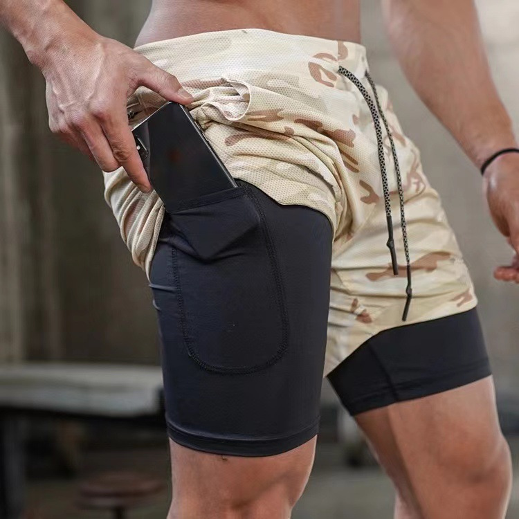 Arwin | Heren Hardloop Sport Shorts | Korte Broek Met Dubbele Laag