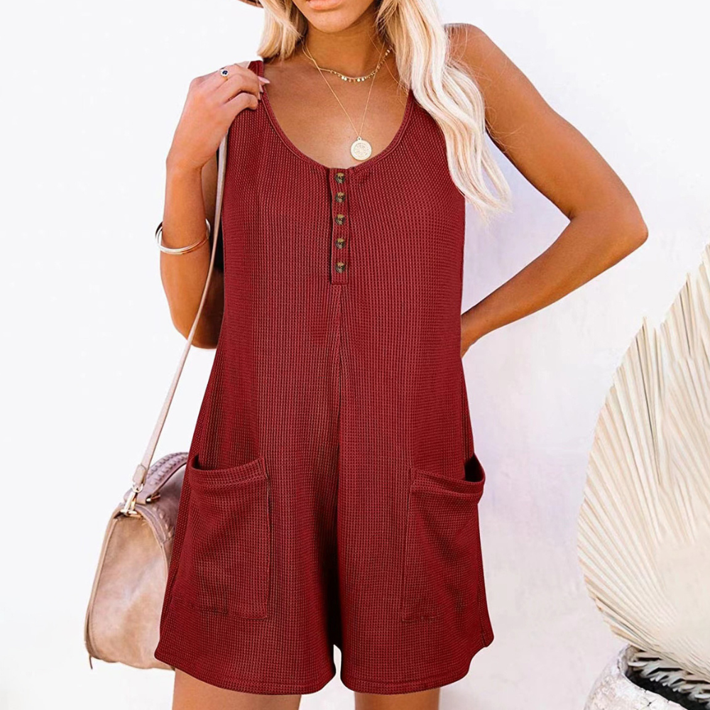 Mientje | Dames Moeiteloze Stijl Romper | Mouwloze romper shorts voor vrouwen