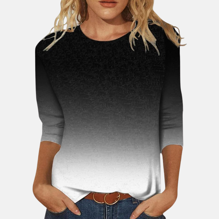 Twinkle | Dames Shirt Met Ronde Hals En Driekwart Mouwen