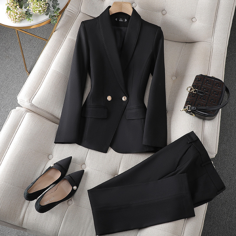 Smaha | Zakelijke Dames Set | Stijlvolle Blazer En Broek Set Voor Vrouwen