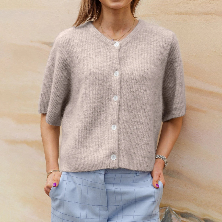 Yael | Elegante Dames Vest | Streetwear Vest Met Korte Mouwen