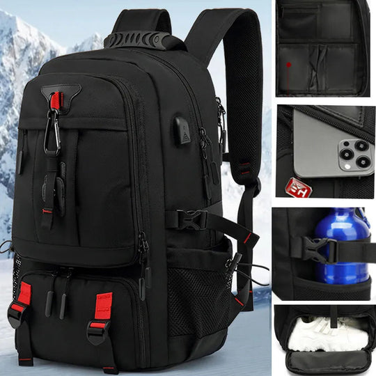 Tech Tray Pro | 50-80L | De Ultieme Rugzak Met Usb-Aansluiting