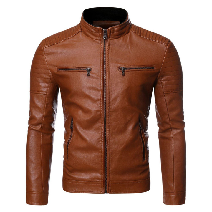 Amir | Leren Jas Voor Heren | Slim Fit Voor Stijlvol Comfort