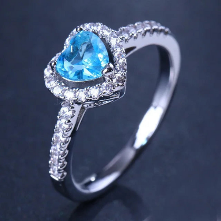 Shayan | Betoverende Dames Ring | 925 Sterling Zilver | Klassieke Hartvormig