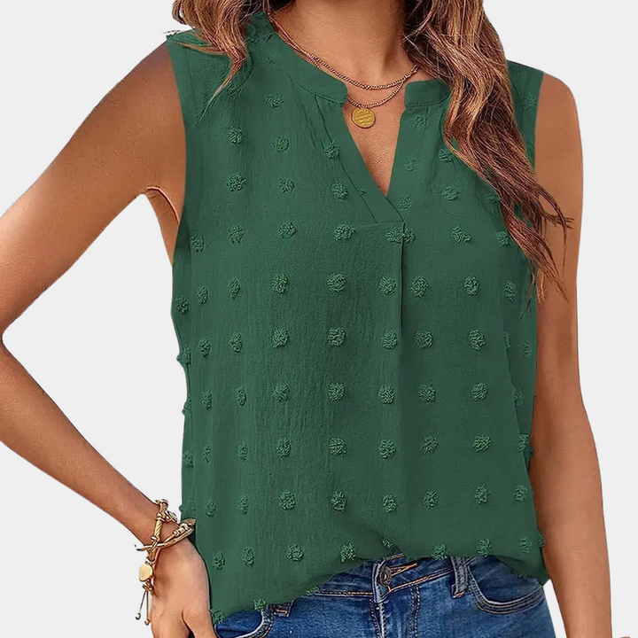 Sibel | Dames Shirt | Casual Mouwloos Zomer Top Shirt voor Vrouwen
