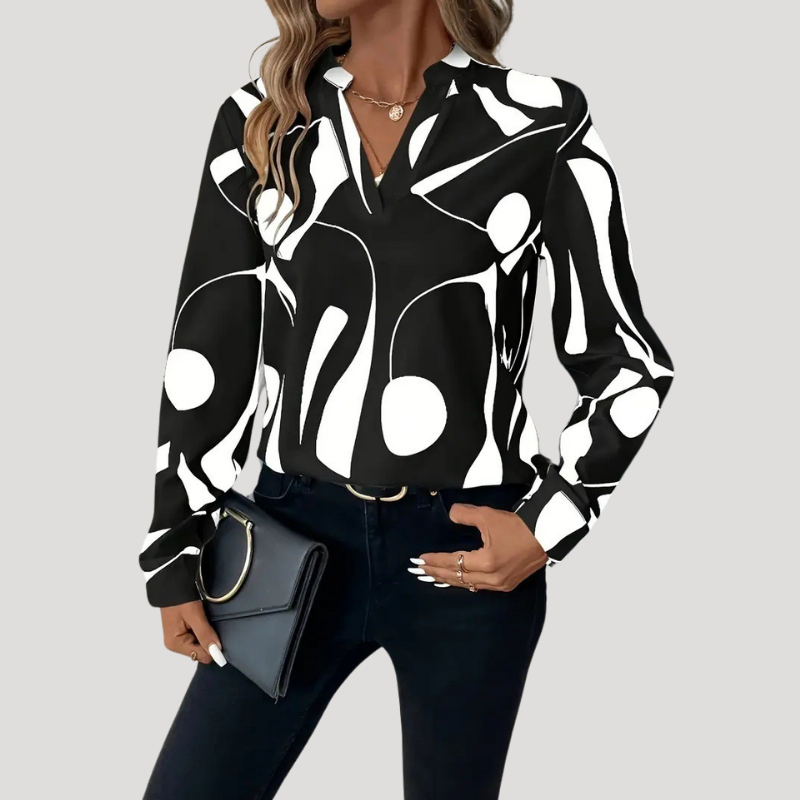 Jaydie - Blouse Dames - Trendy met Luxe Motief - Damesmode - Casual & Formele Outfits