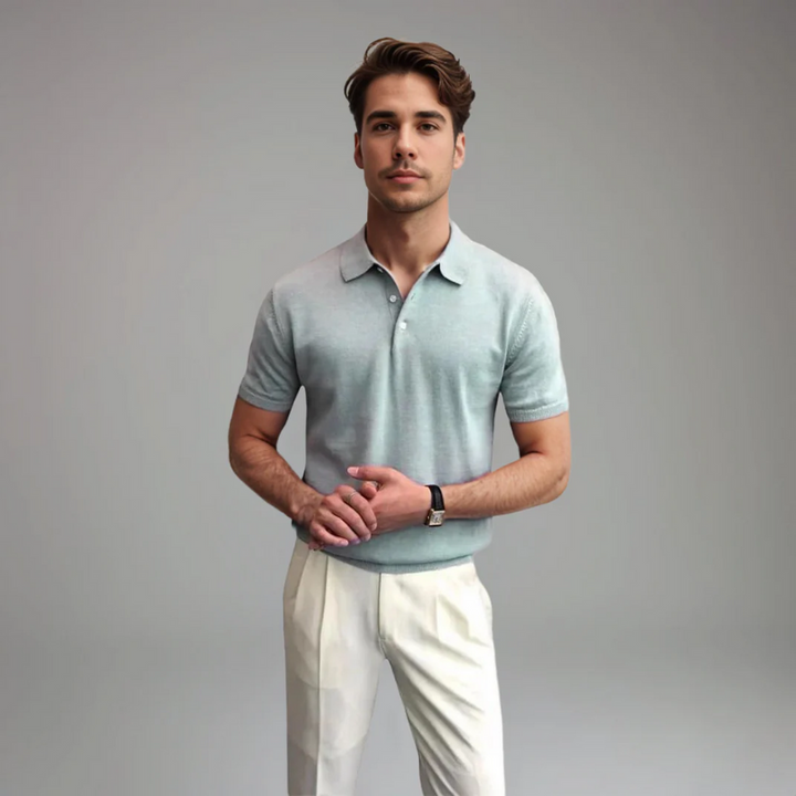 Tarlochan | Heren Flanellen Polo met Korte Mouwen