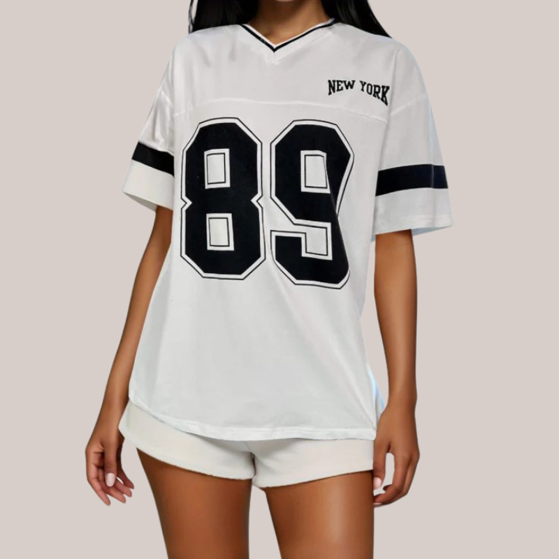 Tills | V-hals Varsity Shirt Voor Dames