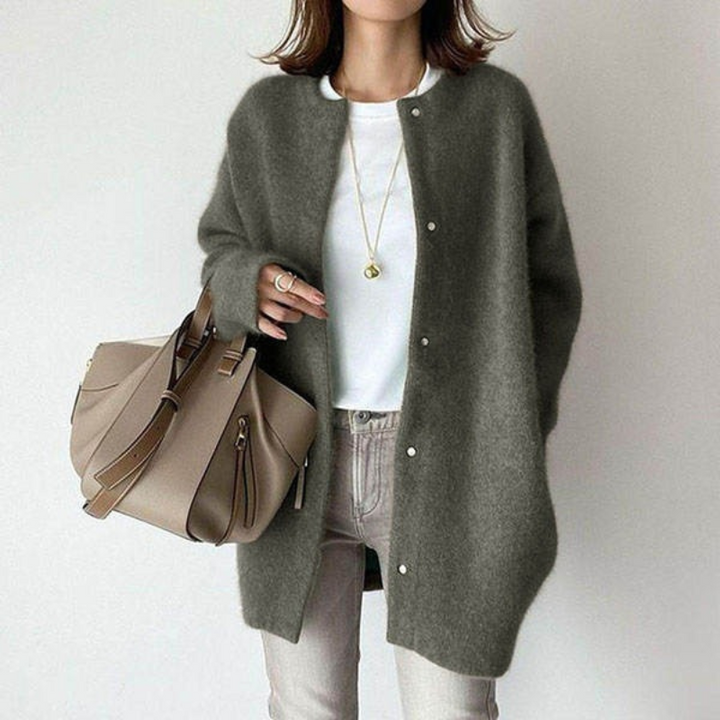 Yabe | Dames Sweater | Warme Blazer Vest Met Knopen | Stijlvol en Comfortabel
