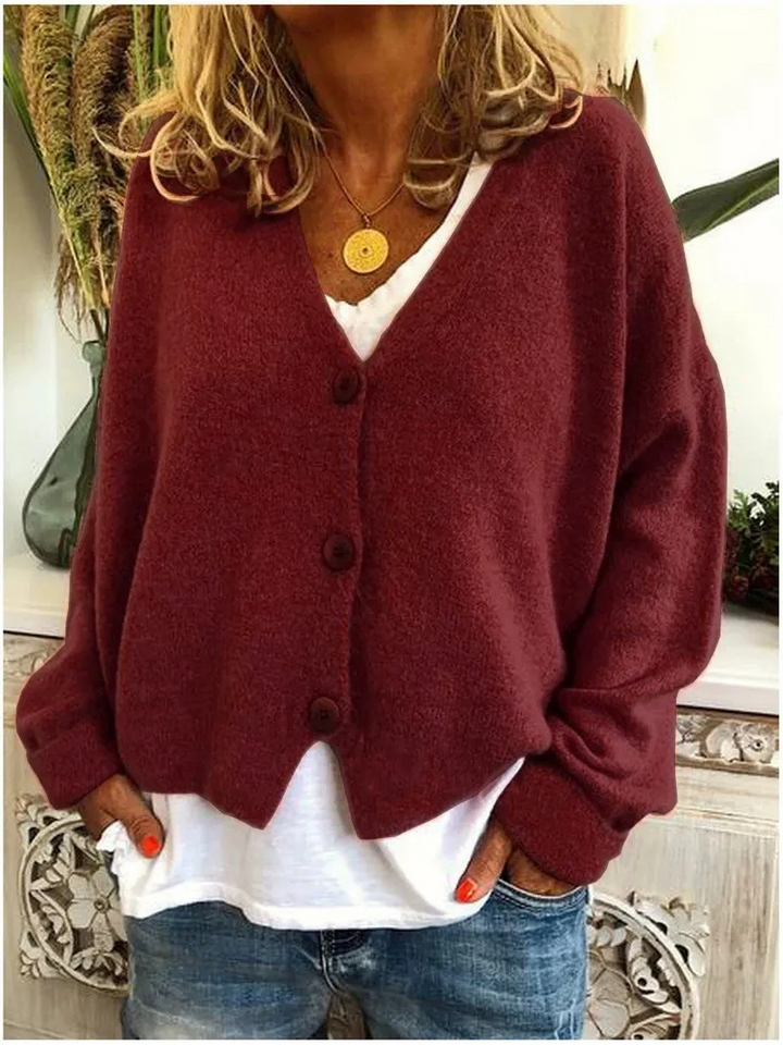 Bente | Comfortabele V-Hals Cardigan | Dames Sweater | Jumper Vest | Zachte Stof