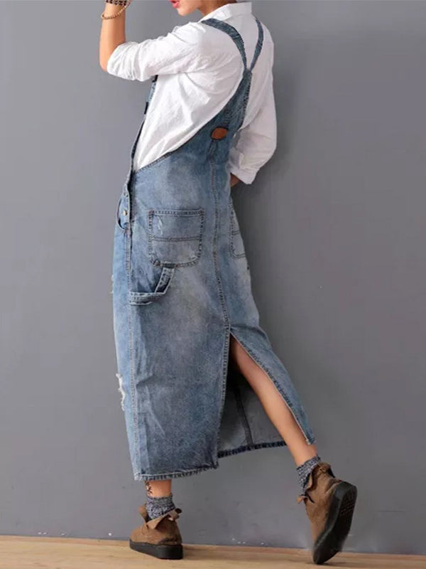 Mirella | Dames Denim Spijker Overall voor Vrouwen