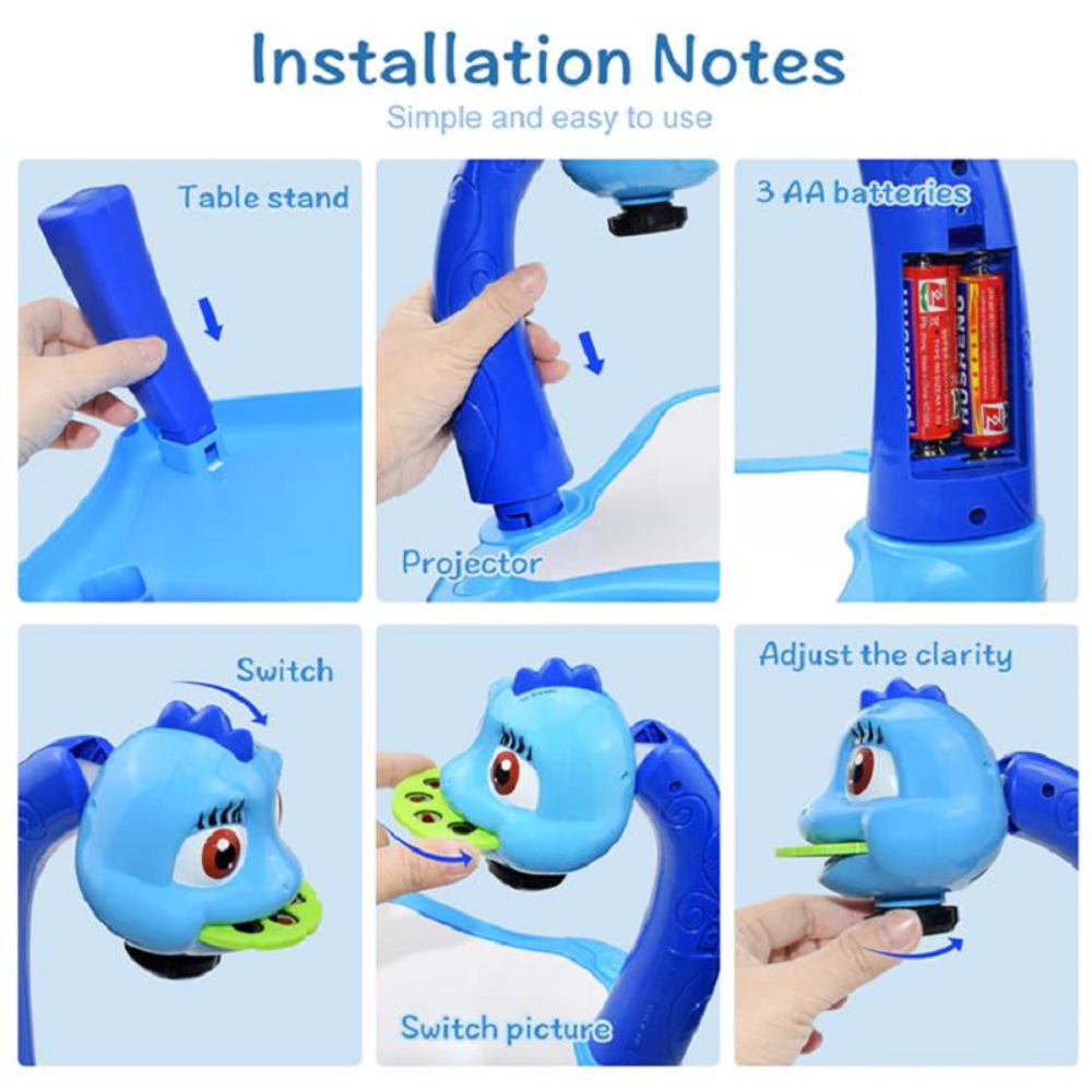Doura | LED-Tekenprojector Met Muziekeducatief Speelgoed Voor Kinderen