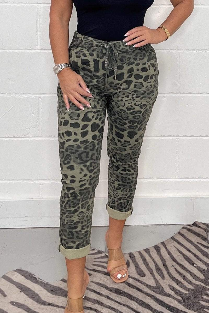 Roxy | Dames Camouflagebroek van Katoen met Trekkoordsluiting
