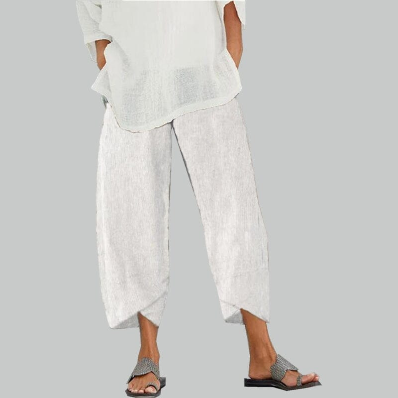 Elvira | Dames Broek | Lichte Katoenen en Linnen Vrouwen Zomer Comfort