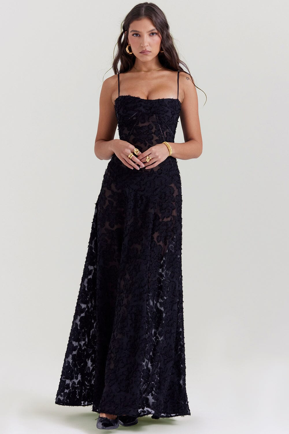 Twinks | Luchtige Dames Maxi-Jurk Met Open Rug