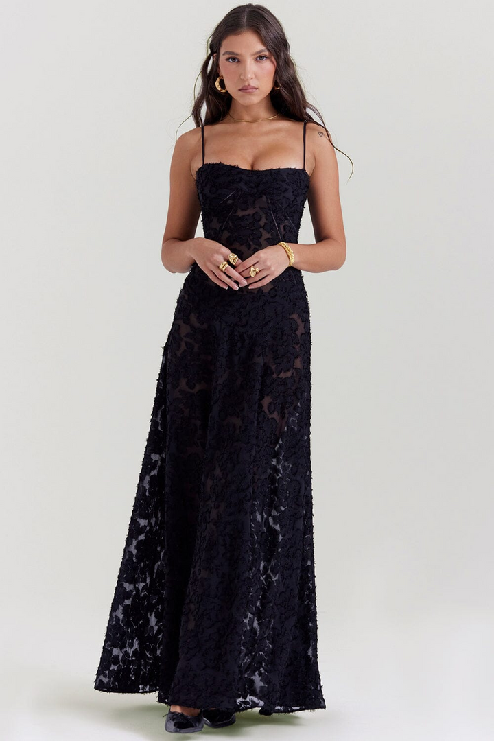 Twinks | Luchtige Dames Maxi-Jurk Met Open Rug
