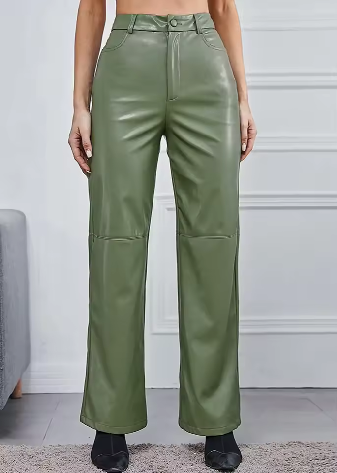 Timma | Leren Broek Voor Dames | Slanke Silhouet