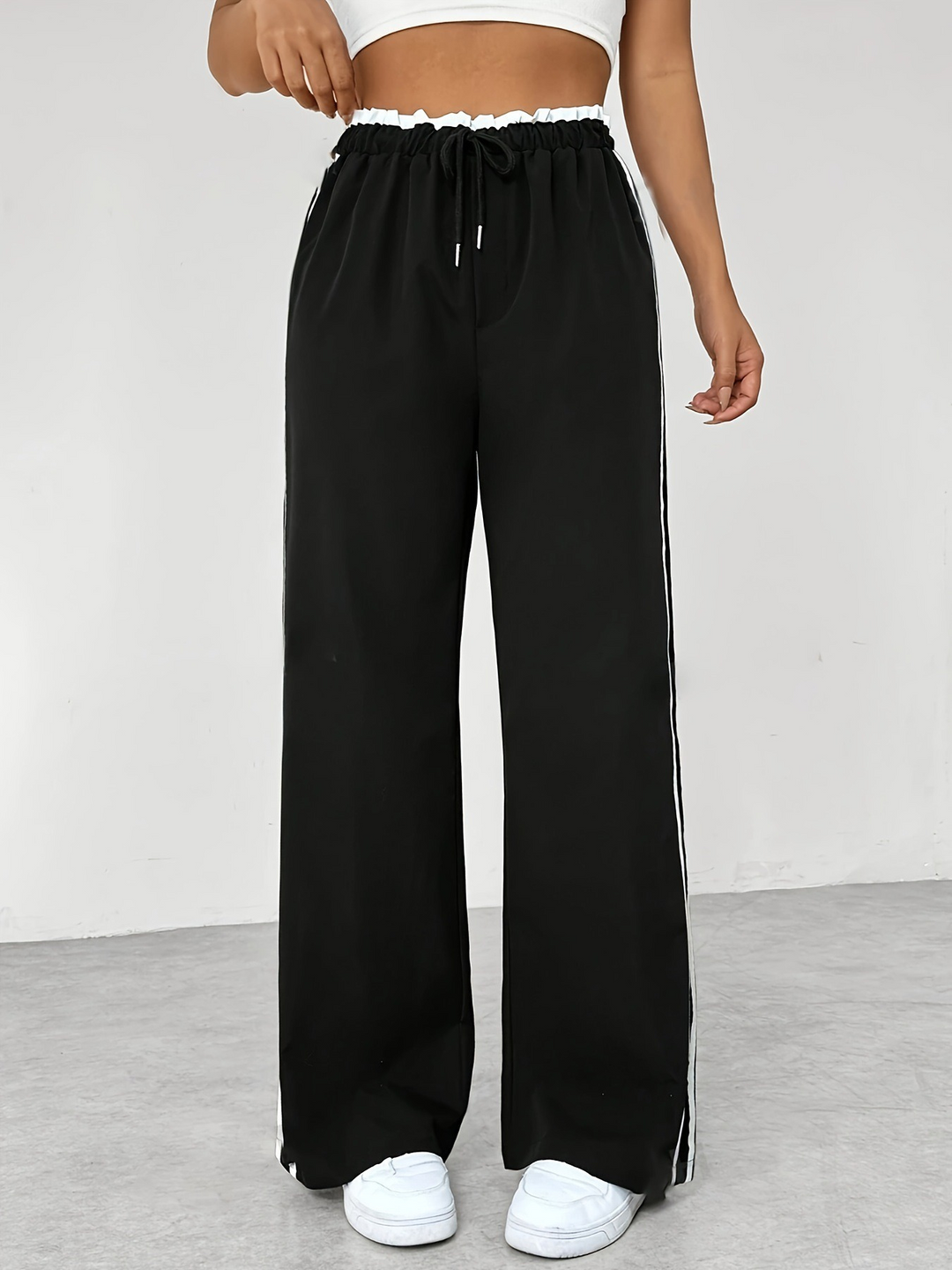 Rosalia | Dames Trendy Sportieve Wide-Leg Broek | Joggingbroek Stijl voor Vrouwen