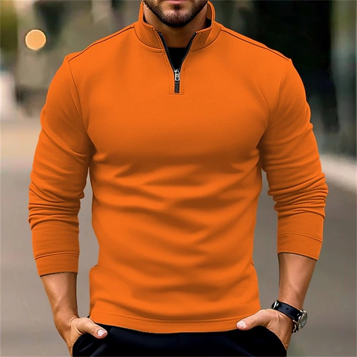 Alfonso | Heren Truien | Trui met Rits Heren | Comfortabel & Casual