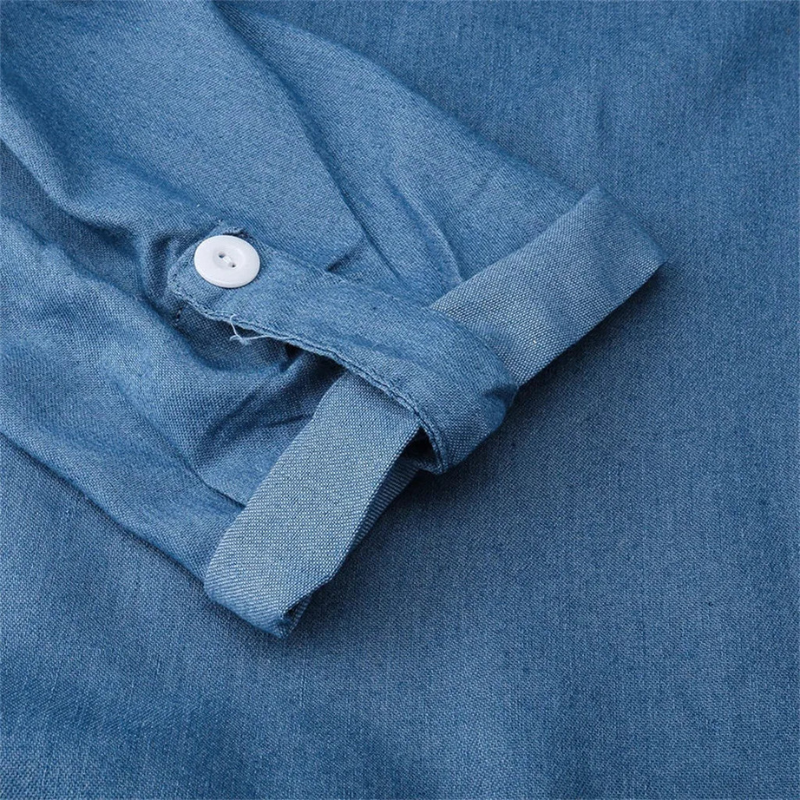 Gosa | Trendy Dames Jurk | Lange Denim Jurk