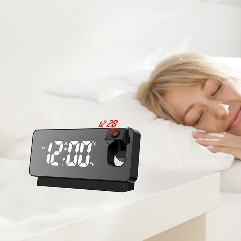 Projectieklok | Digitale Wekker | LED Display & Dubbele Alarmfunctie