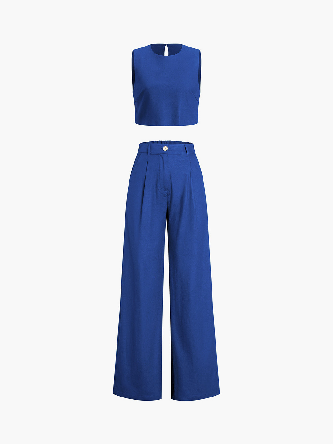 Dima | Boho Twee-Delige Set Met Broek | Wijd Uitlopende Broek | Casual Crop Top