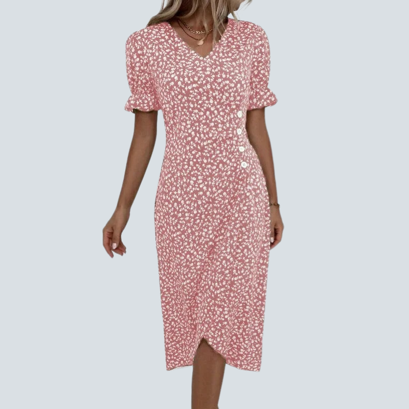 Fiona | Elegante Midi Dames Zomerjurk