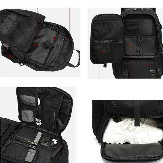 Tech Tray Pro | 50-80L | De Ultieme Rugzak Met Usb-Aansluiting