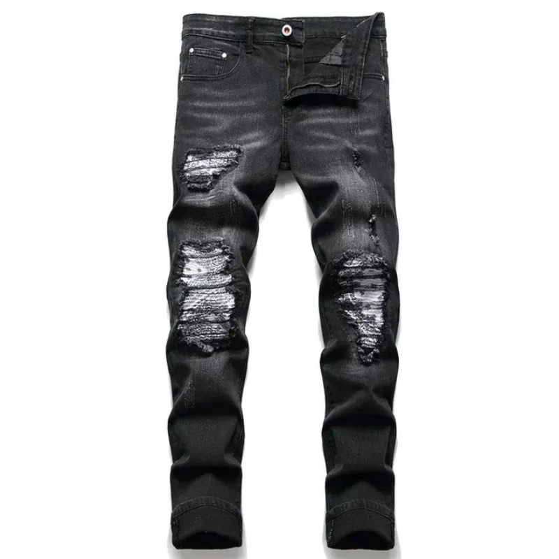 Salih | Trendy Heren Broek | Gescheurde Jeans