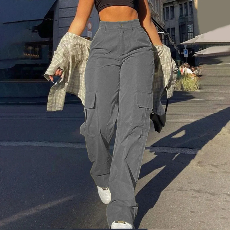 Pamela | High-Waist Cargo Broek Voor Dames