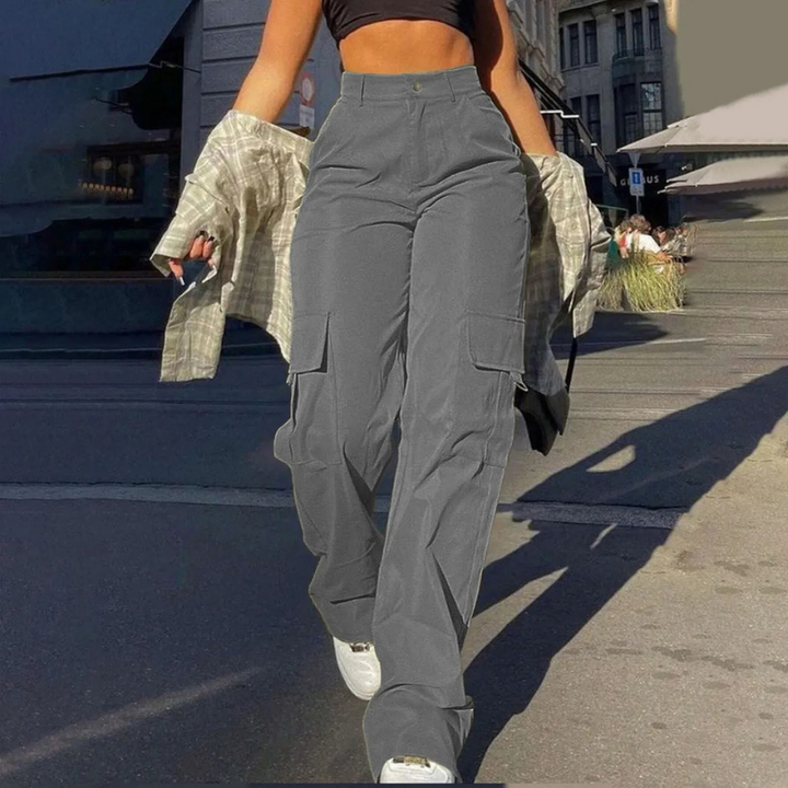Pamela | High-Waist Cargo Broek Voor Dames
