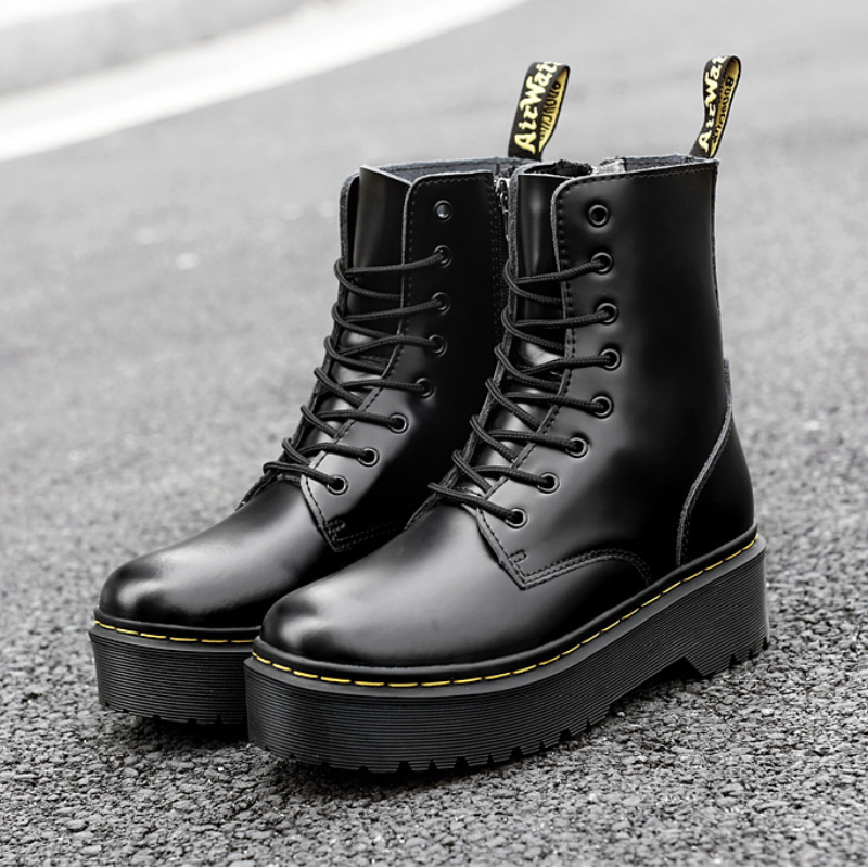 Isabella | Dames Schoenen | Trendy Leren Dames Boots Laarzen