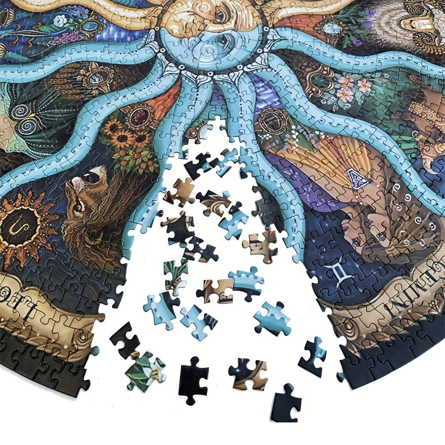 Youniverse | Zodiac Ronde Puzzel Voor Volwassenen | 1000 Stukjes