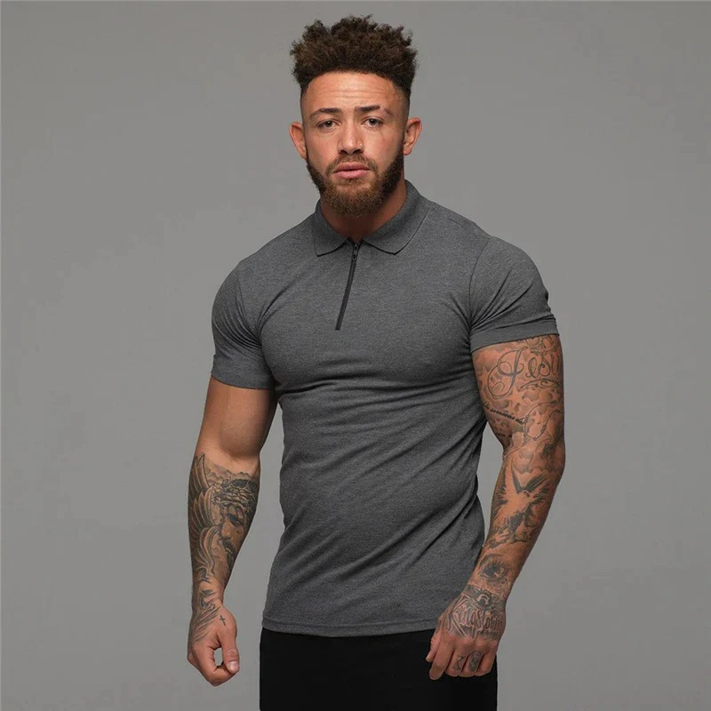 TImone | Zip-Up Poloshirt | Muscle Fit