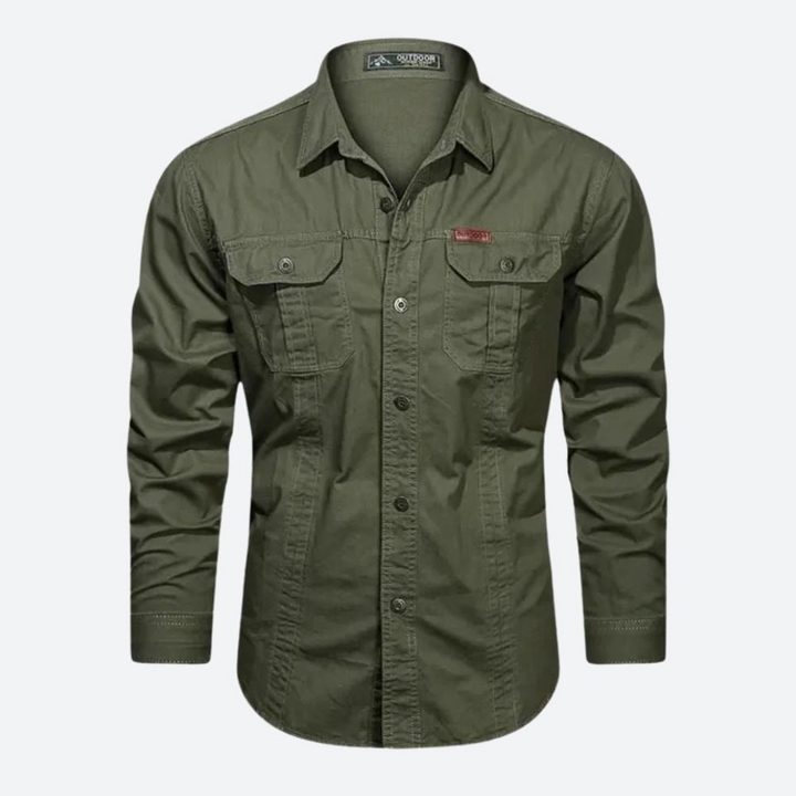 Sandro | Heren Outdoor Overhemd | Retro Shirt Hemd voor Mannen