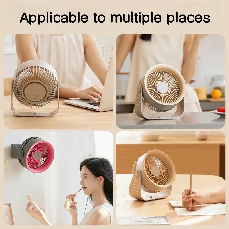 Hexton | Draagbare Wandventilator | Draadloze Tafelventilator