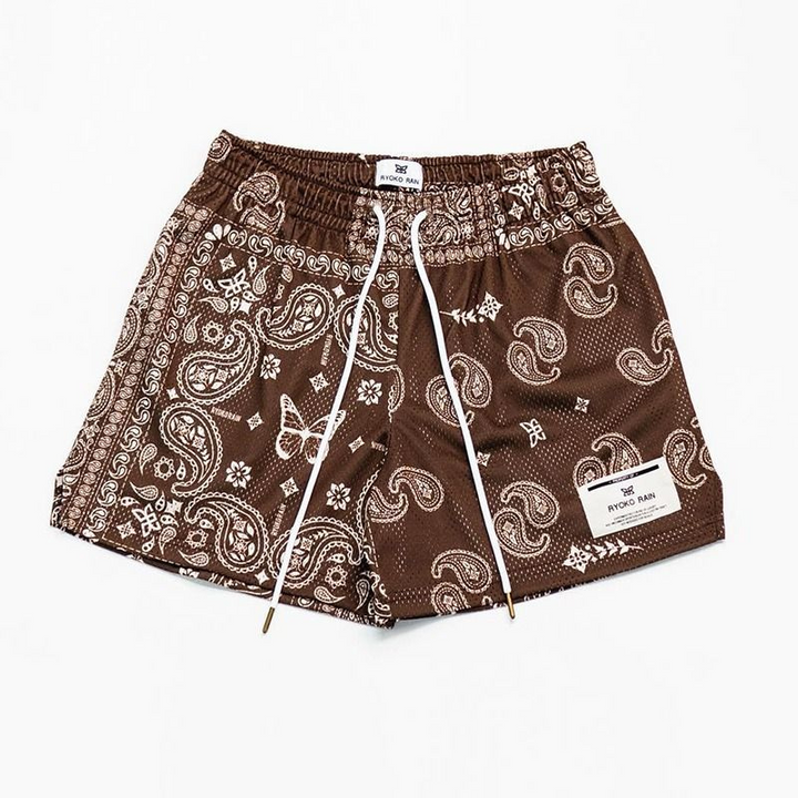 Jason | Heren Bedrukte Korte Broek | Mesh Ademend Zomer Broek voor Mannen