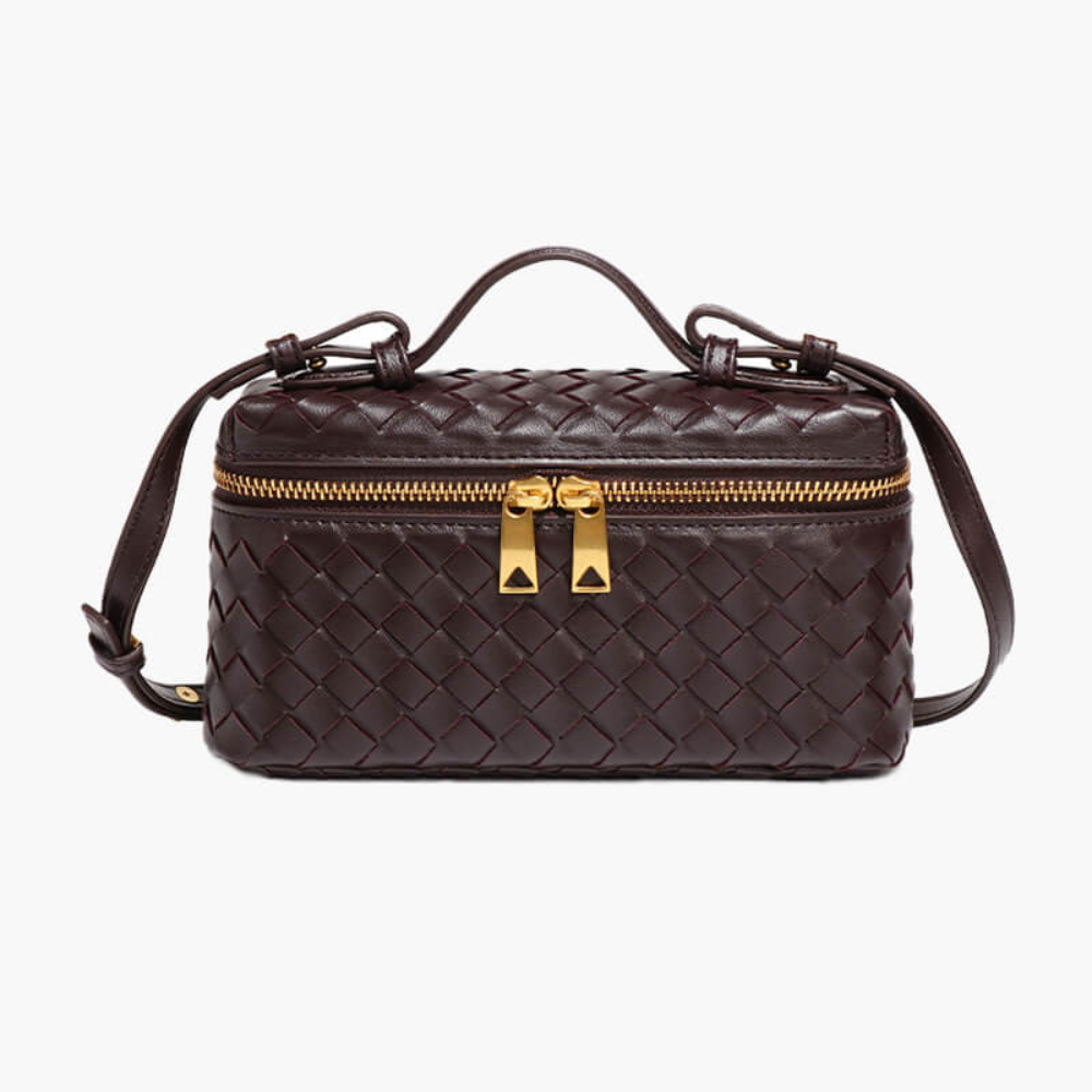 Yashna | Trendy Dames Tas |Gevlochten Crossbodytas | Compact En Chic
