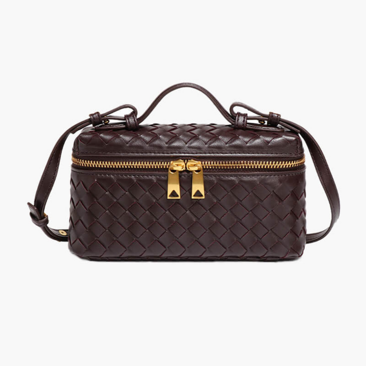 Yashna | Trendy Dames Tas |Gevlochten Crossbodytas | Compact En Chic