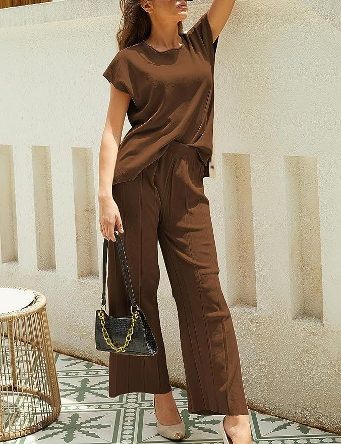 Sibel | Dames Tweedelige Lente Zomer Set | Vrouwen Broek en Top Set