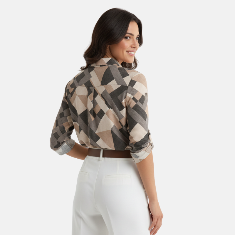 Lumi | Stijvolle Dames Blouse | Casual Geruit Overhemd | Voor Elke Gelegenheid