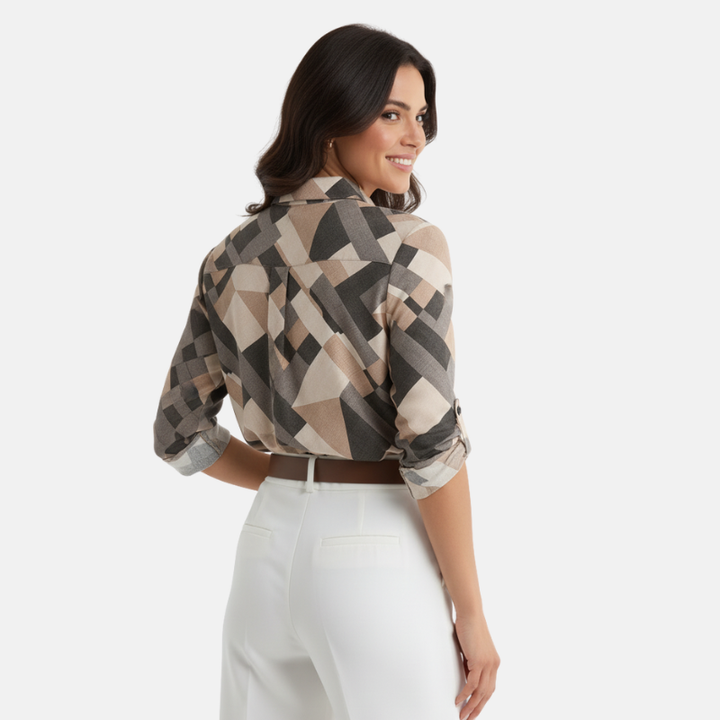 Lumi | Stijvolle Dames Blouse | Casual Geruit Overhemd | Voor Elke Gelegenheid